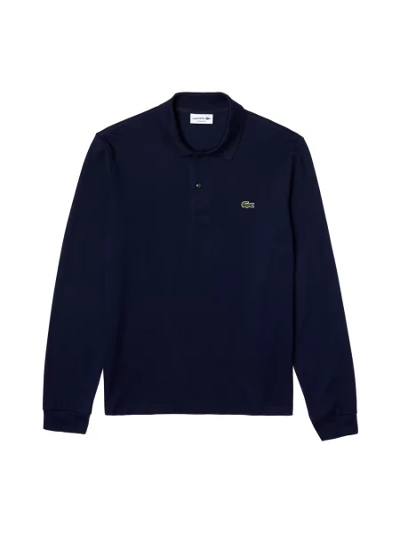 Koszulka polo Lacoste z długim rękawem niebieska