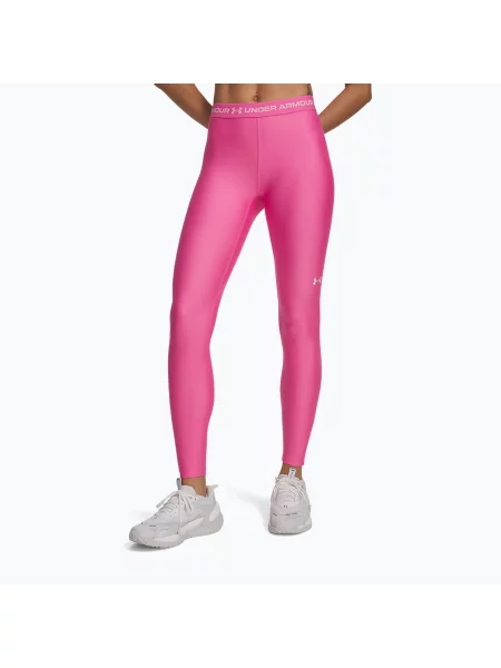Colanți de antrenament pentru femei Under Armour HeatGear Leggings pink frenzy/prime pink roz
