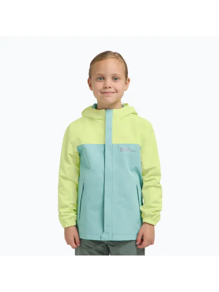 Детско яке за дъжд Jack Wolfskin Tucan soft jade зелено