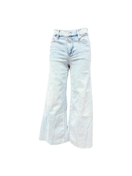 Spodnie Frame o krotszym kroju niebieskie