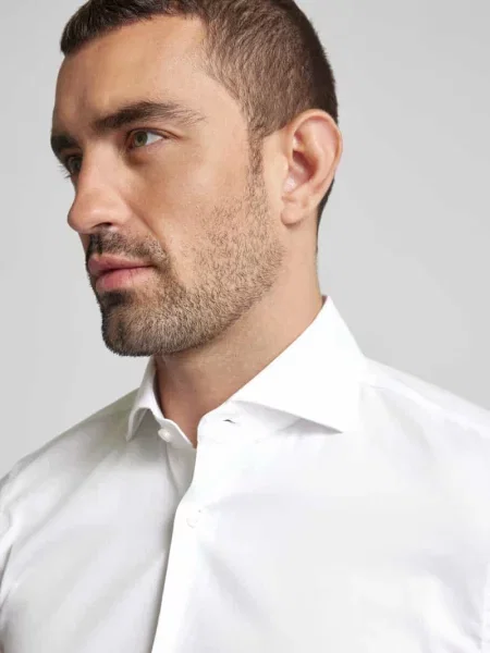 JOOP! koszula biznesowa Pares Mężczyźni Slim Fit jednolity 41 biały