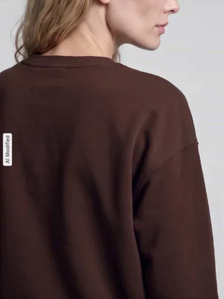 Bluza z wyhaftowanym logo Polo Ralph Lauren brązowa
