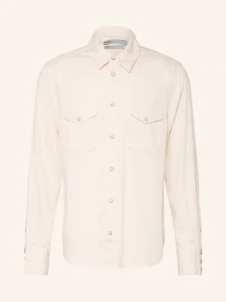 Allsaints Koszula Hanway O Kroju Regular Fit beige beżowa