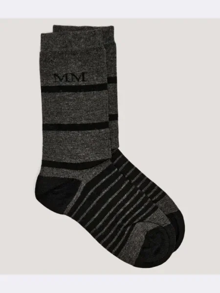MM Șosete Gabarra cu adaos de cașmir gri