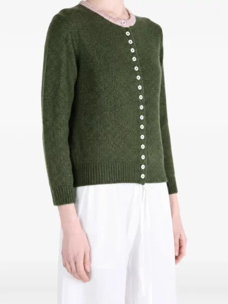 Cardigan Nikki Chasin din cașmir verde