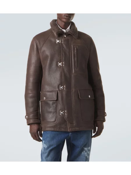 Geanta de piele Brunello Cucinelli maro