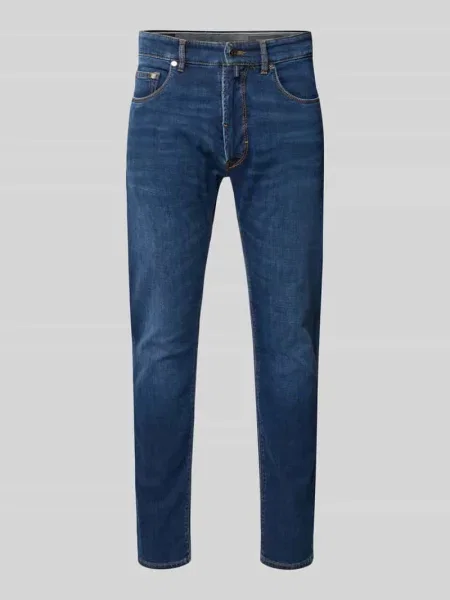 Jeansy o kroju regular fit z denimu Candiani model Lyon' Pierre Cardin