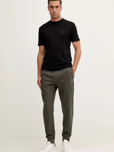 Спортивні штани Armani Exchange однотонні зелений