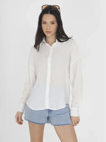 Brave Soul Košile Straight Fit bílá