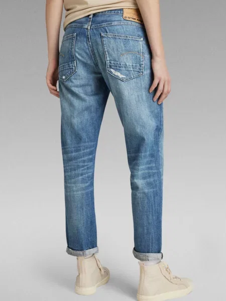 Джинси бойфренди G-star Raw сині