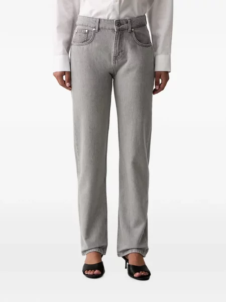 Blugi drepți Trussardi gri