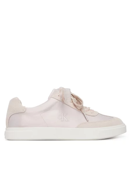 Sneakersy Calvin Klein Low Pro Cupsole Wt Satin Mix Svetloružová