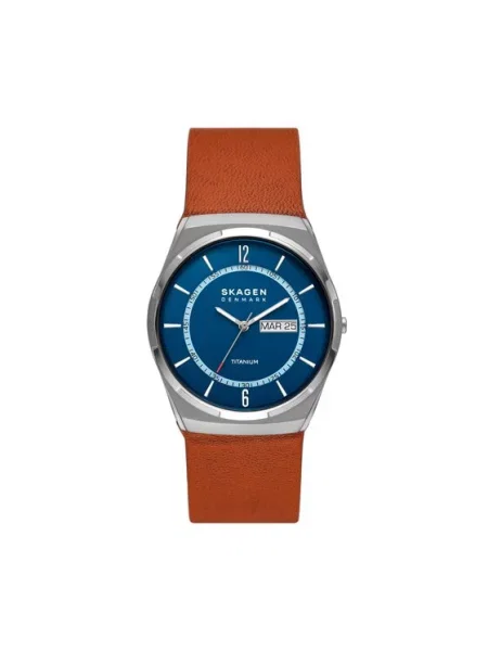 Skagen Zegarek Melbye Titanium brązowy