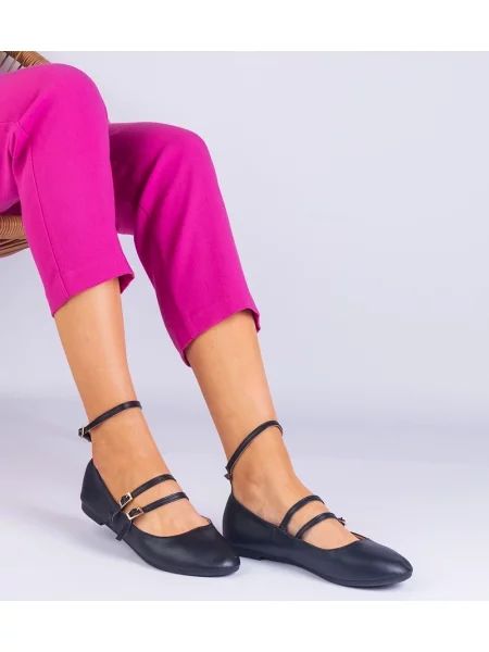 Usnjene balerinke D/ceo črna