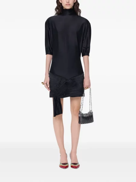 Rochie mini Rabanne cu volane negru