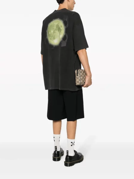 Raštuotas marškinėliai Off-white balta