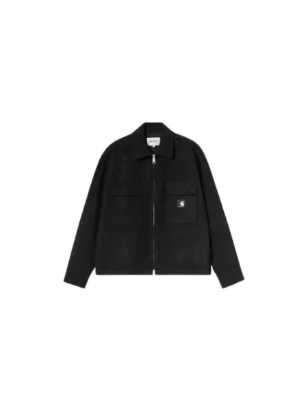 Kurtka koszulowa Carhartt Wip wełniana czarna