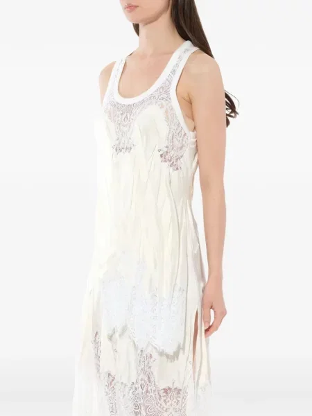 Rochie midi Givenchy asimetrică din dantelă