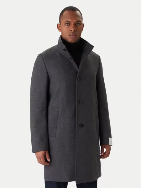 Шерстяное пальто Marc O'polo серое