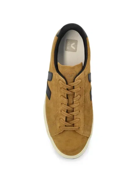 Sneakerși Veja Campo din piele de căprioară negru