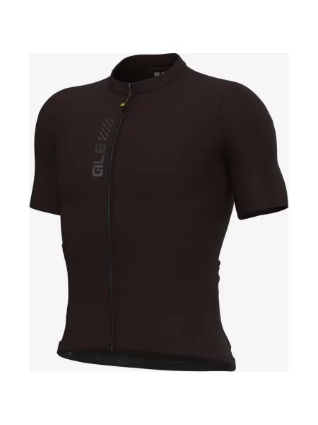 Koszulka rowerowa Alé PRAGMA Color Block Off Road krótki rękaw kakaowa M brązowa