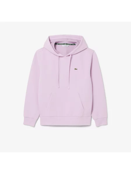 Lacoste Bluza Z Kapturem Z Piki różowa