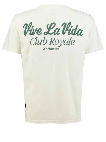 Key Largo Tricou KLVIVE LA VIDA verde alb
