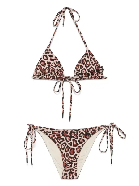 Bikini Goldbergh cu imagine cu imprimeu animal print maro
