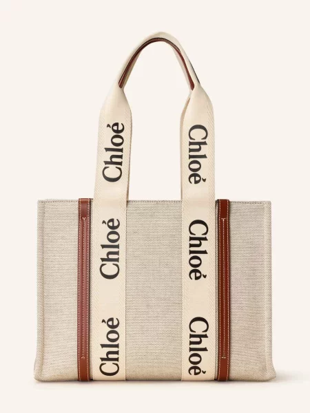 Shopper kabelka Chloé bílá