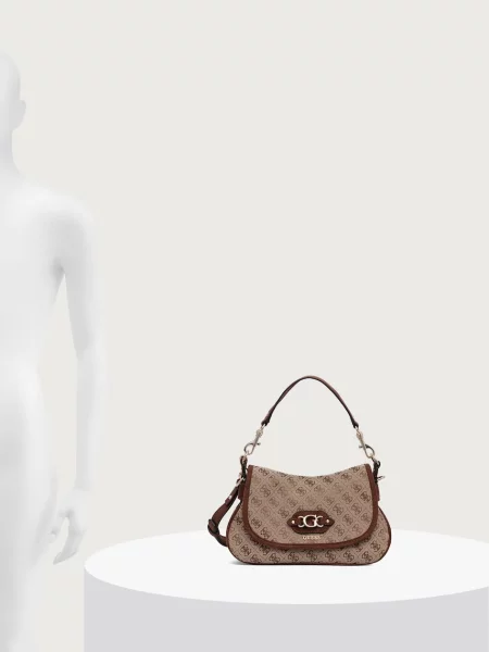 Guess чанта crossbody дамска SAMANTHA бежово