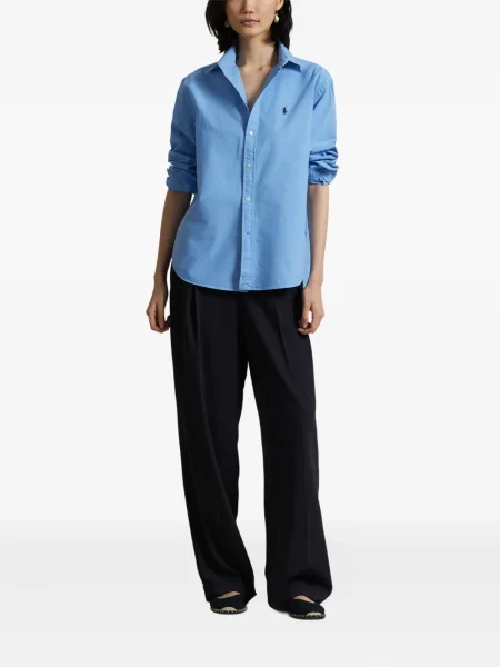 Polo Polo Ralph Lauren z twillu do kolan plisowane żółte