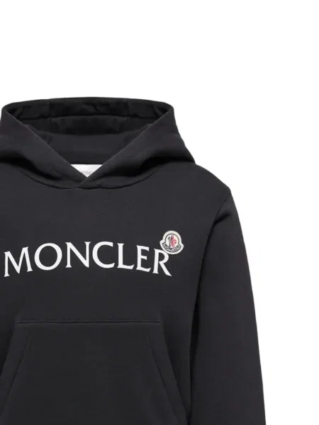 Bluza z kapturem dziecięca Moncler Enfant czarna