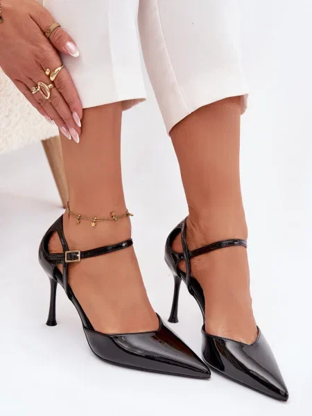 Pantofi cu toc Boto din piele negru