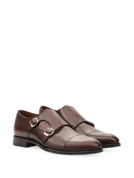 Pantofi monk Lottusse cu cataramă maro
