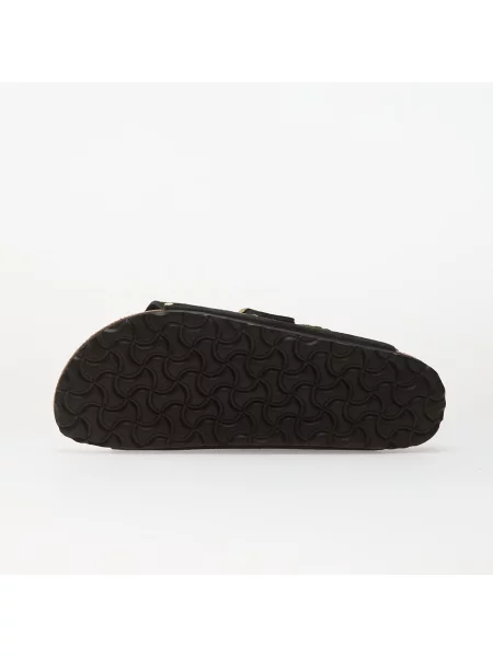 Semišové pantofle Birkenstock s nýty černé