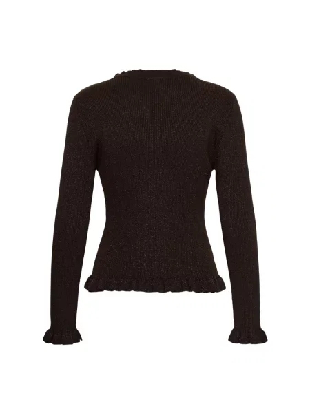 Dzianinowy sweter Part Two brązowy