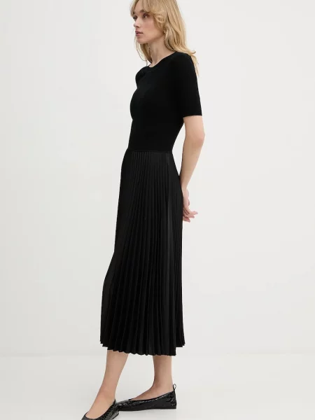 BOSS rochie evazată Fadridi negru