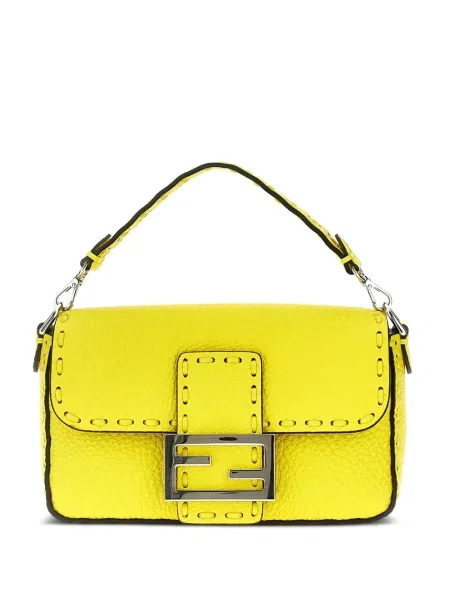 Geantă tip baghetă Fendi Baguette galben
