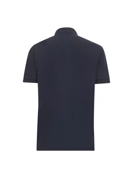 Koszulka polo Etro z logo niebieska