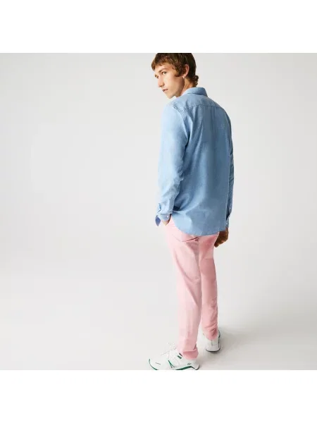 Lacoste Koszula Slim Fit Z Bawełny Chambray