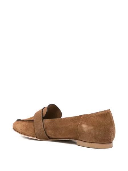 Semišové loafers Anna F. hnědé