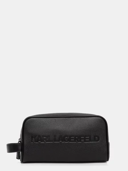 Kozmetička torbica Karl Lagerfeld crna