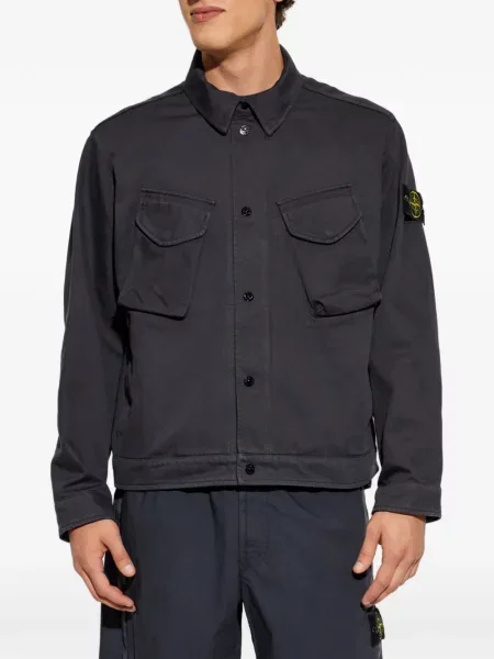 Geacă Stone Island cu strasuri gri