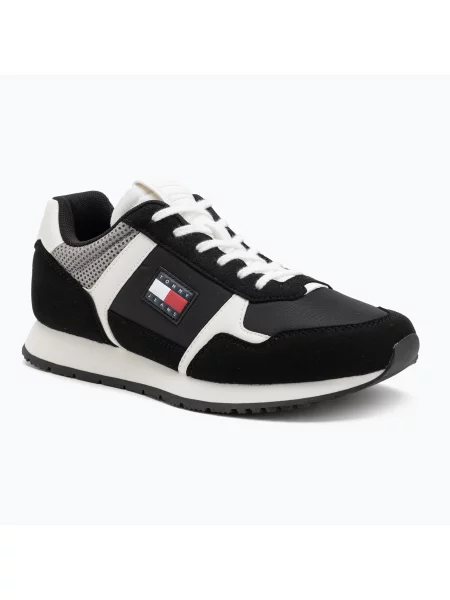 Sneakerși Tommy Jeans negru