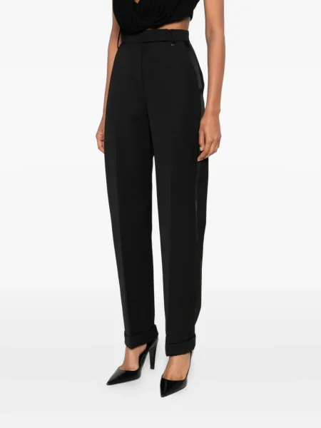 Pantaloni Nissa din satin negru