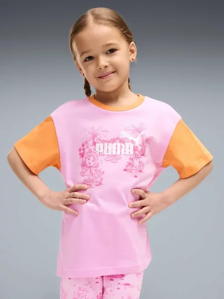 Дитяча Футболка PUMA x Dora Tee комбінований верх рожевий