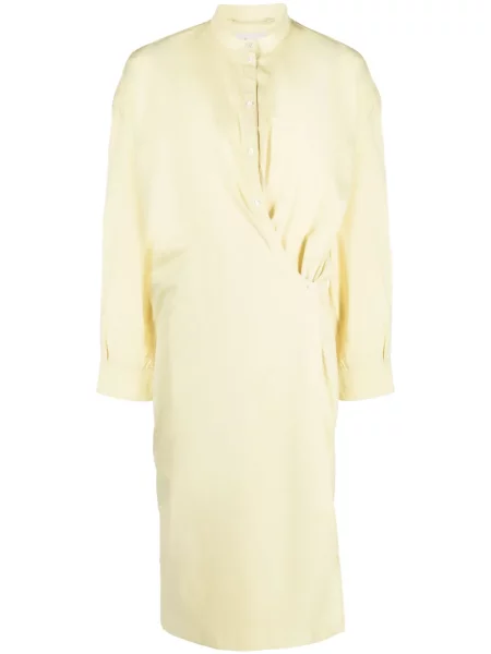 Rochie tip cămașă Lemaire până la genunchi galben