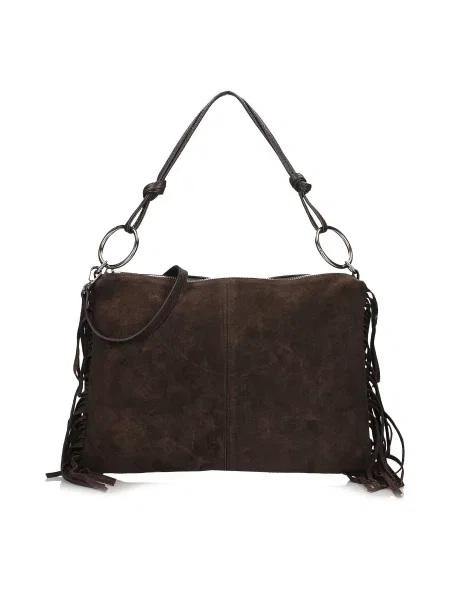 Кожаная сумка Toscanio коричневая