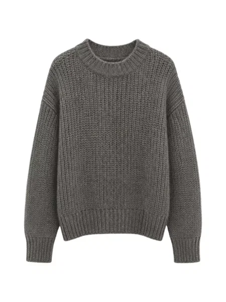 Pulover Roberto Collina chunky gri