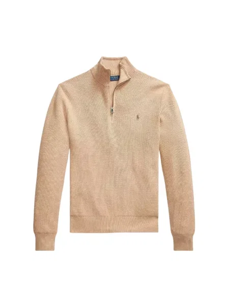 Lekka długa bluza Polo Ralph Lauren z długim rękawem beżowa